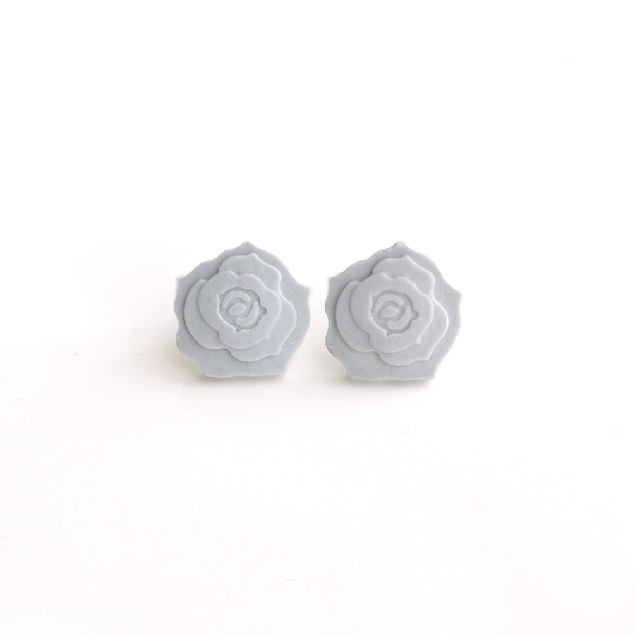 Porcelain Fragrance Earrings – Rose 無釉彩瓷香玫瑰耳環